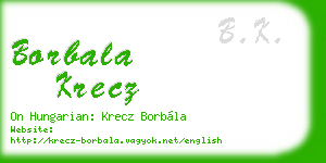 borbala krecz business card