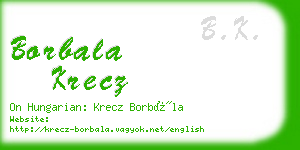 borbala krecz business card